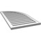 Ekena Millwork Quarter Round Top Right Surface Mount PVC Gable Vent w/ 2"W x 2"P Brickmould Sill Frame, 22"W x 40"H GVPQR22X4003SF - alternate 3